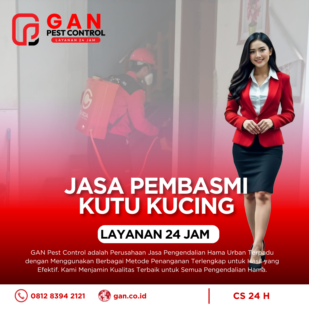 Jasa Pembasmi Kutu Kucing Solo: Solusi Efektif dari GAN Pest Control