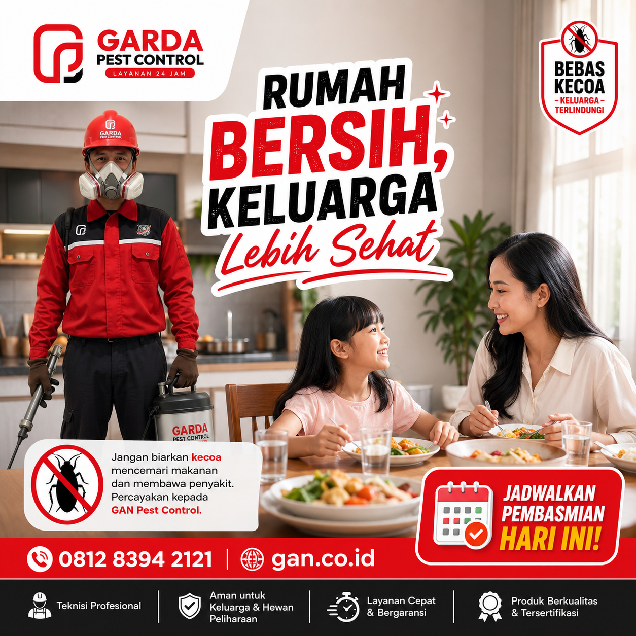 Jasa Pembasmi Kecoa Surabaya Aman untuk Rumah: Solusi Bebas Hama Tanpa Resiko Racun