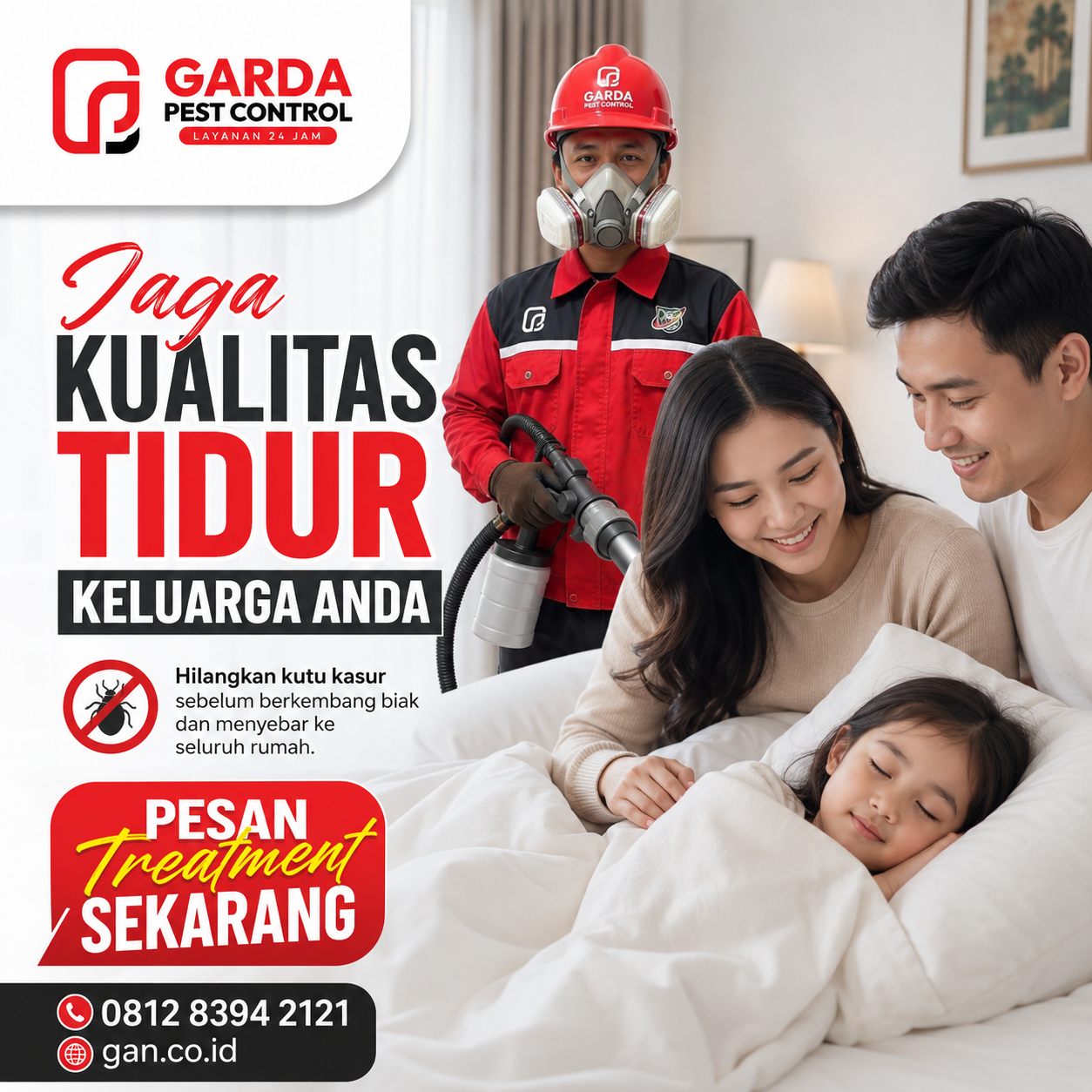 Biaya Jasa Pembasmi Kutu Kasur di Surabaya dan Paket GAN Pest Control
