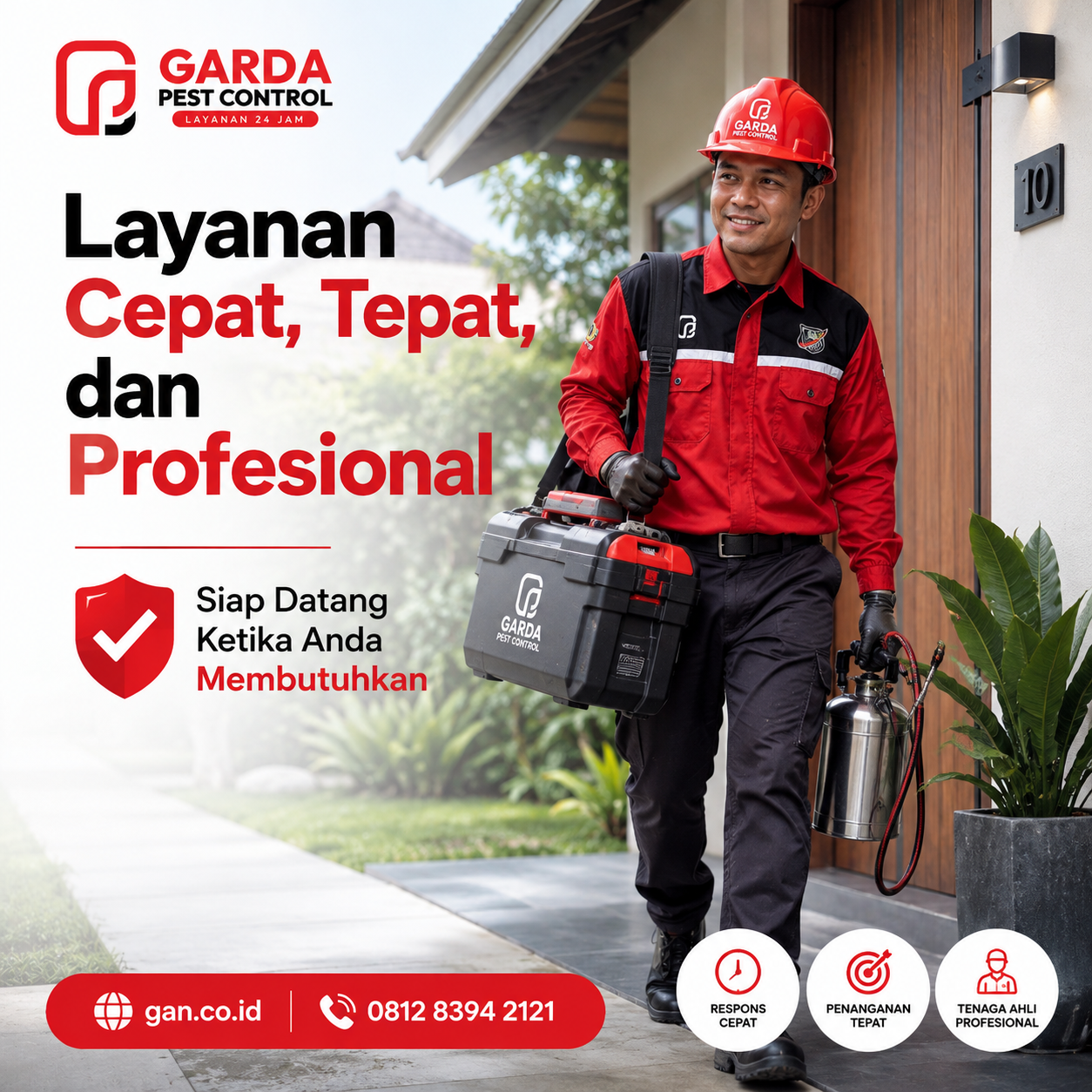Jasa Semprot Anti Rayap Sistem Injeksi Surabaya Terpercaya GAN Pest Control