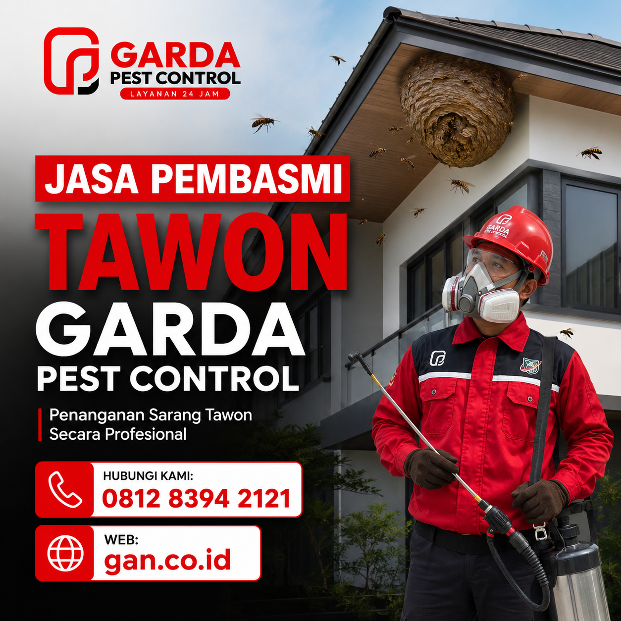 Jasa Pembasmi Tawon di Surabaya Aman, Cepat & Profesional