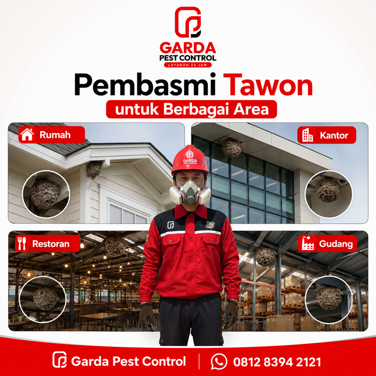 Jasa Basmi Tawon Surabaya untuk Rumah Kantor & Usaha - Gambar 6