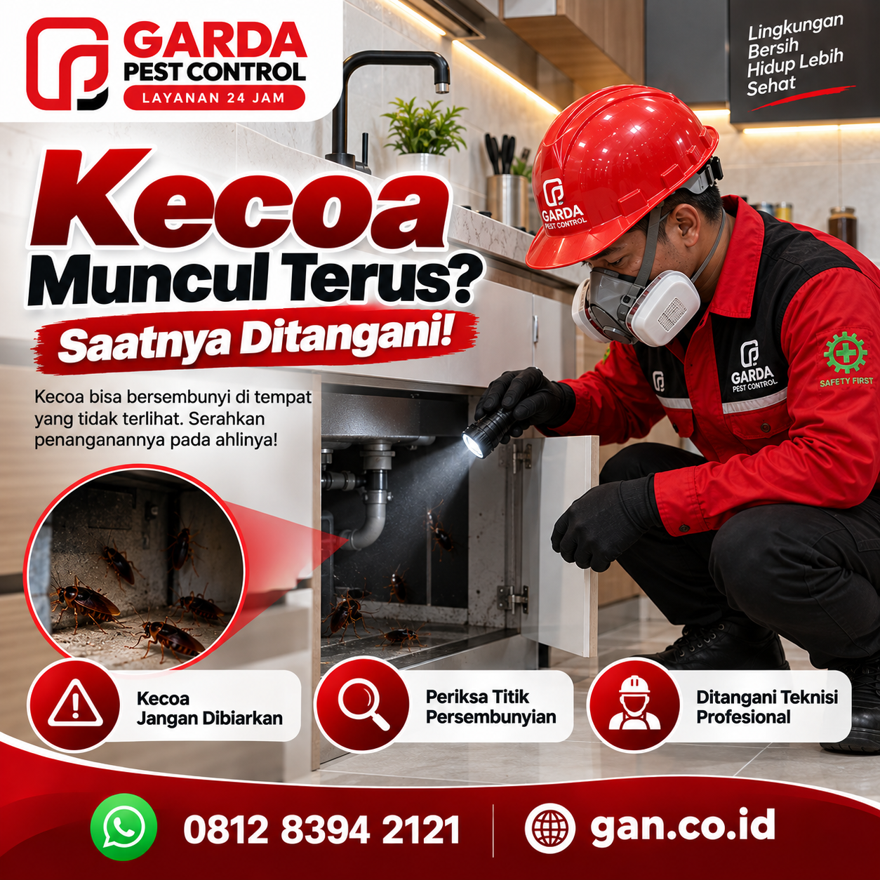Jasa Pest Control Kecoa Surabaya Aman untuk Bayi dan Hewan Peliharaan