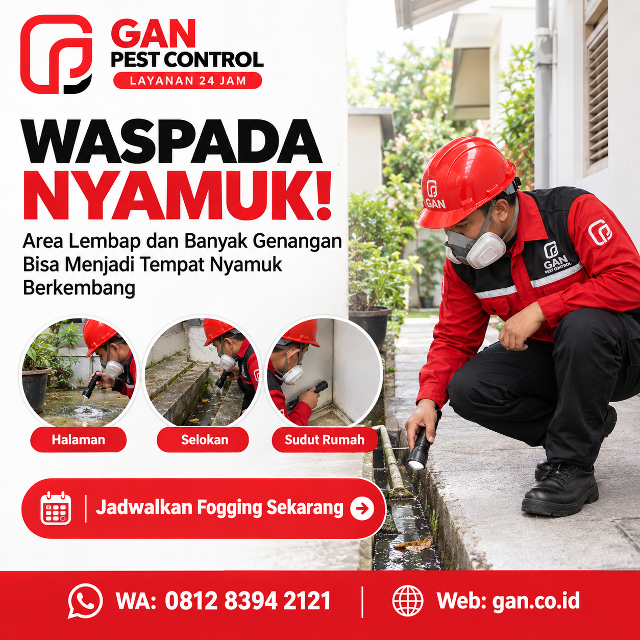Jasa Fogging Nyamuk Area Pabrik dan Komersial Surabaya 